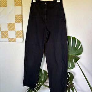 & Other Stories Black High-Waisted Pants size 6